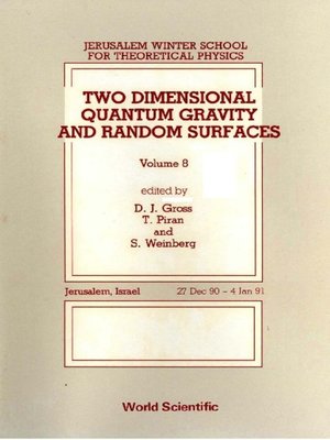 cover image of Two Dimensional Quantum Gravity and Random Surfaces--8th Jerusalem Winter School For Theoretical Physics